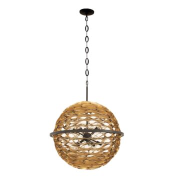 Ventura Ten Light Pendant in Matte Black and Gold by Savoy House
