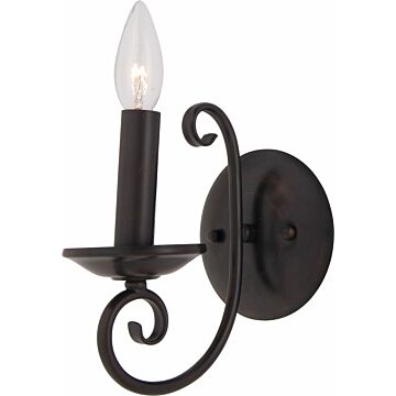 Loft One Light Wall Sconce in Oil Rubbed Bronze by Maxim