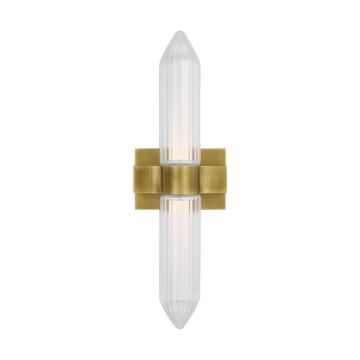 Langston LED Bath Sconce in Plated Brass by Visual Comfort Modern
