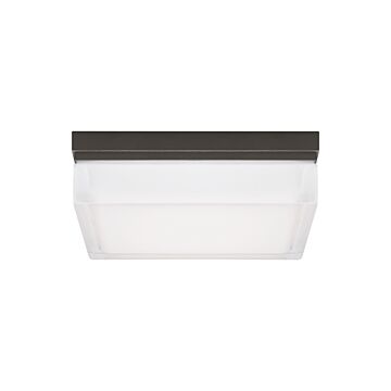 Boxie LED Flush Mount in Antique Bronze by Visual Comfort Modern