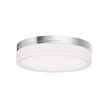 Cirque LED Flush Mount in Chrome by Visual Comfort Modern