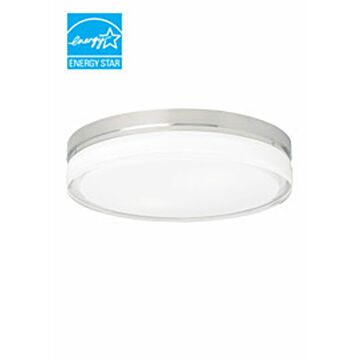 Cirque LED Flush Mount in Satin Nickel by Visual Comfort Modern