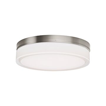 Cirque LED Flush Mount in Satin Nickel by Visual Comfort Modern