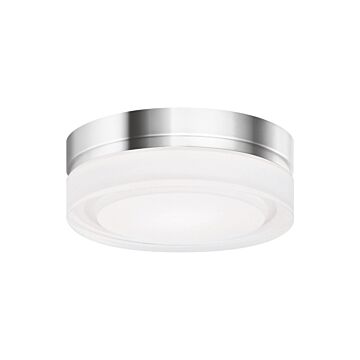 Cirque LED Flush Mount in Chrome by Visual Comfort Modern