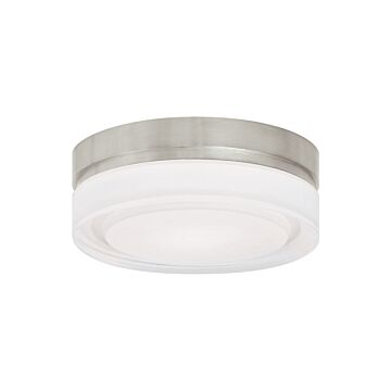 Cirque LED Flush Mount in Satin Nickel by Visual Comfort Modern