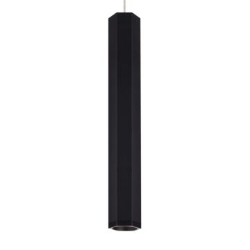 Blok LED Pendant in Matte Black Satin Nickel by Visual Comfort Modern