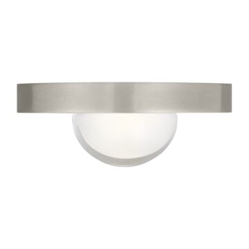 Ebell LED Flush Mount in Antique Nickel by Visual Comfort Modern