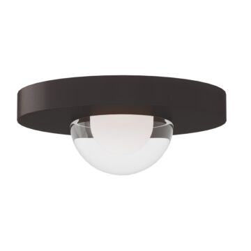 Ebell LED Flush Mount in Natural Brass by Visual Comfort Modern