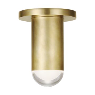 Ebell LED Flush Mount in Natural Brass by Visual Comfort Modern