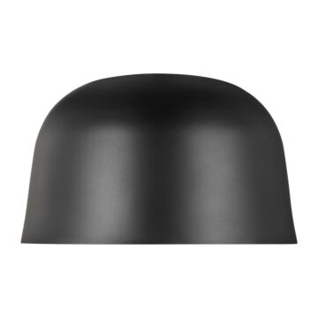 Foundry LED Flush Mount in Nightshade Black by Visual Comfort Modern