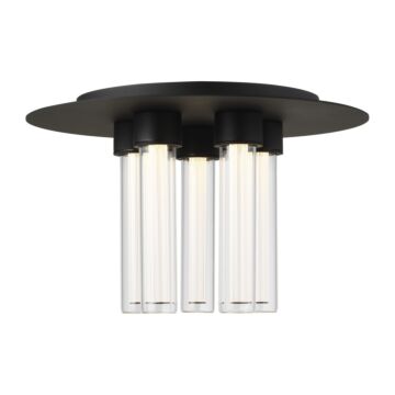 Kola LED Flush Mount in Nightshade Black by Visual Comfort Modern