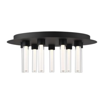 Kola LED Flush Mount in Nightshade Black by Visual Comfort Modern