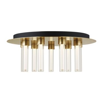 Kola LED Flush Mount in Natural Brass by Visual Comfort Modern