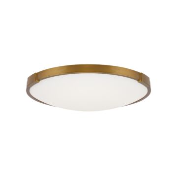Lance LED Flush Mount in Aged Brass by Visual Comfort Modern