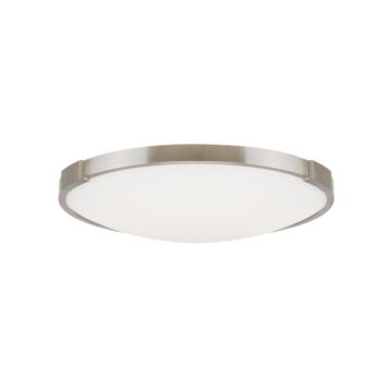 Lance LED Flush Mount in Satin Nickel by Visual Comfort Modern