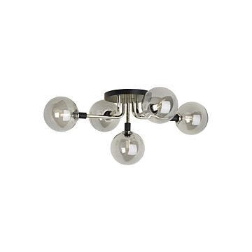 Viaggio Five Light Flush Mount in  by Visual Comfort Modern