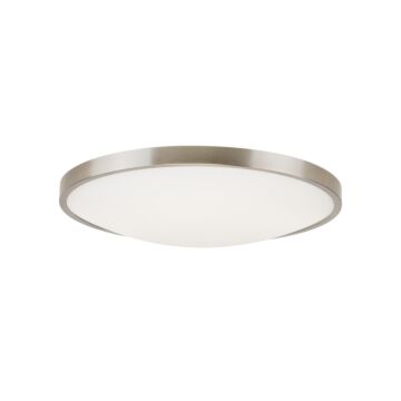 Vance LED Flush Mount in Satin Nickel by Visual Comfort Modern
