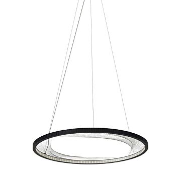Interlace LED Suspension in Black by Visual Comfort Modern