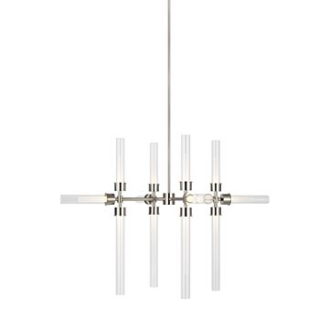 Linger LED Chandelier in Polished Nickel by Visual Comfort Modern