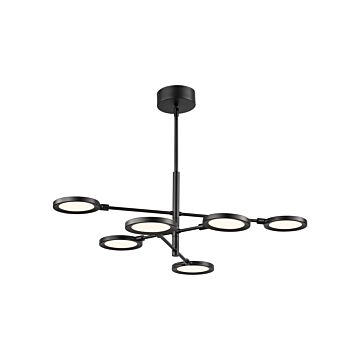 Spectica LED Chandelier in Matte Black by Visual Comfort Modern