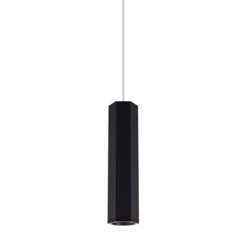 Blok LED Pendant in Matte Black Satin Nickel by Visual Comfort Modern
