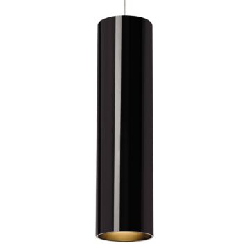 Piper One Light Pendant in Black Satin Nickel by Visual Comfort Modern