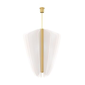 Nyra LED Chandelier in Plated Brass by Visual Comfort Modern