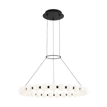 Orbet LED Chandelier in Nightshade Black by Visual Comfort Modern