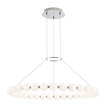 Orbet LED Chandelier in Polished Nickel by Visual Comfort Modern