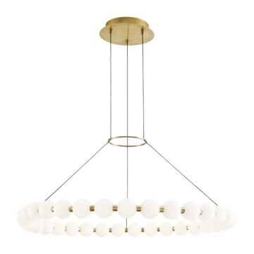Orbet LED Chandelier in Natural Brass by Visual Comfort Modern