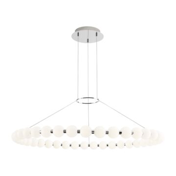 Orbet LED Chandelier in Polished Nickel by Visual Comfort Modern