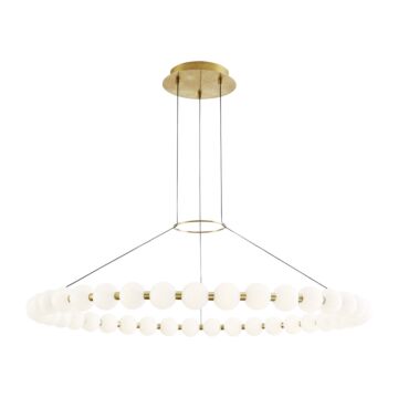 Orbet LED Chandelier in Natural Brass by Visual Comfort Modern