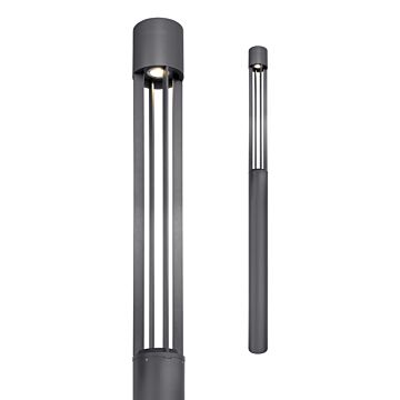 Turbo LED Outdoor Light Column in Charcoal by Visual Comfort Modern
