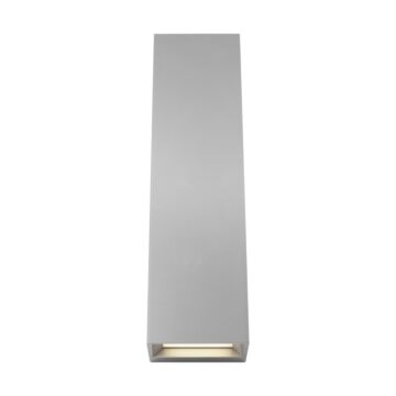 Pitch LED Outdoor Wall Mount in Silver by Visual Comfort Modern