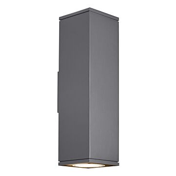 Tegel LED Outdoor Wall Lantern in Charcoal by Visual Comfort Modern