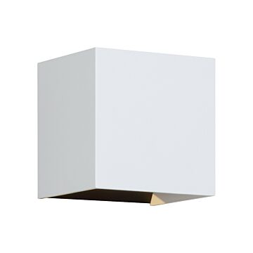 Vex LED Outdoor Wall Mount in White by Visual Comfort Modern