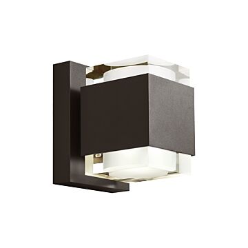 Voto LED Outdoor Wall Lantern in Bronze by Visual Comfort Modern