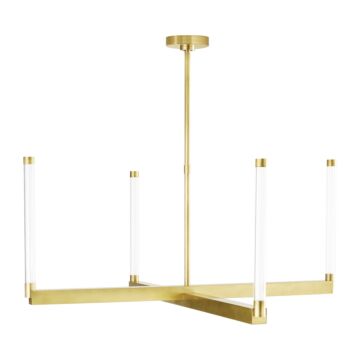 Phobos LED Chandelier in Natural Brass by Visual Comfort Modern