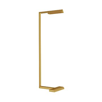 Dessau LED Floor Lamp in Natural Brass by Visual Comfort Modern