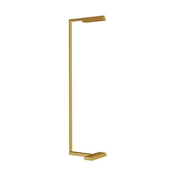 Dessau LED Floor Lamp in Natural Brass by Visual Comfort Modern