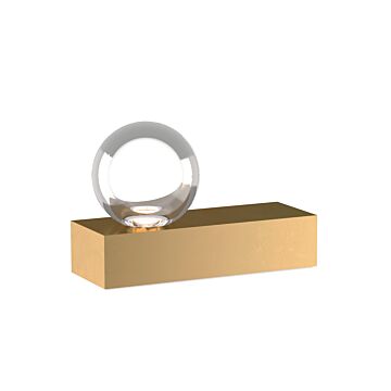 Mina LED Table Lamp in Natural Brass by Visual Comfort Modern