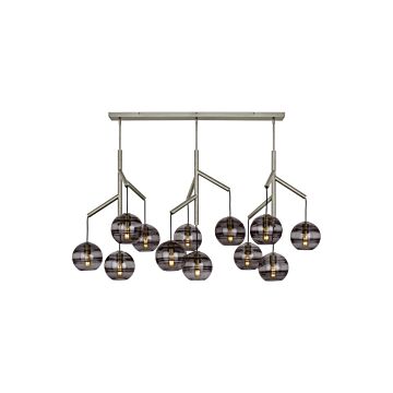Sedona 12 Light Chandelier in Satin Nickel by Visual Comfort Modern