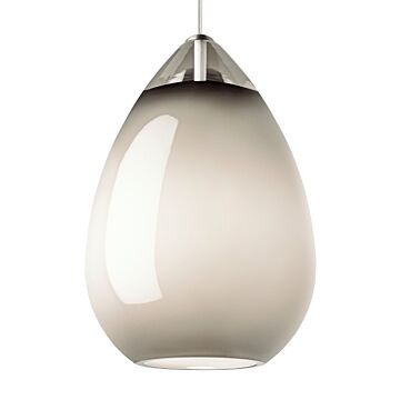 Alina One Light Pendant in Satin Nickel by Visual Comfort Modern