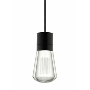 Alva LED Pendant in Black by Visual Comfort Modern