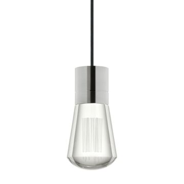 Alva LED Pendant in Satin Nickel by Visual Comfort Modern