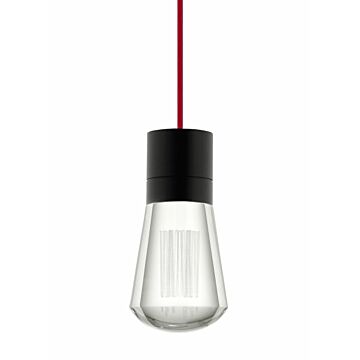 Alva LED Pendant in Black by Visual Comfort Modern