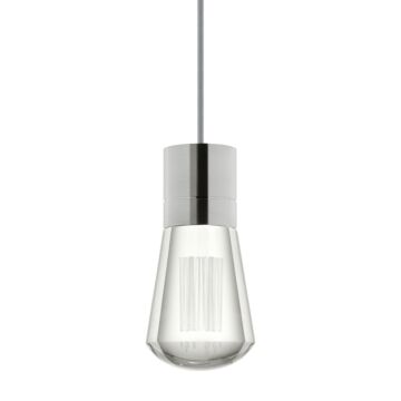 Alva LED Pendant in Satin Nickel by Visual Comfort Modern