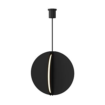 Bau LED Pendant in Nightshade Black by Visual Comfort Modern