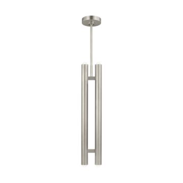 Ebell LED Pendant in Antique Nickel by Visual Comfort Modern