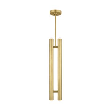 Ebell LED Pendant in Natural Brass by Visual Comfort Modern